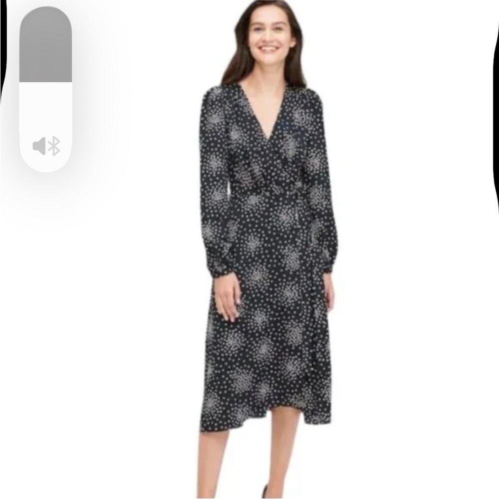 Kate Spade Black and White Long Sleeve Dress